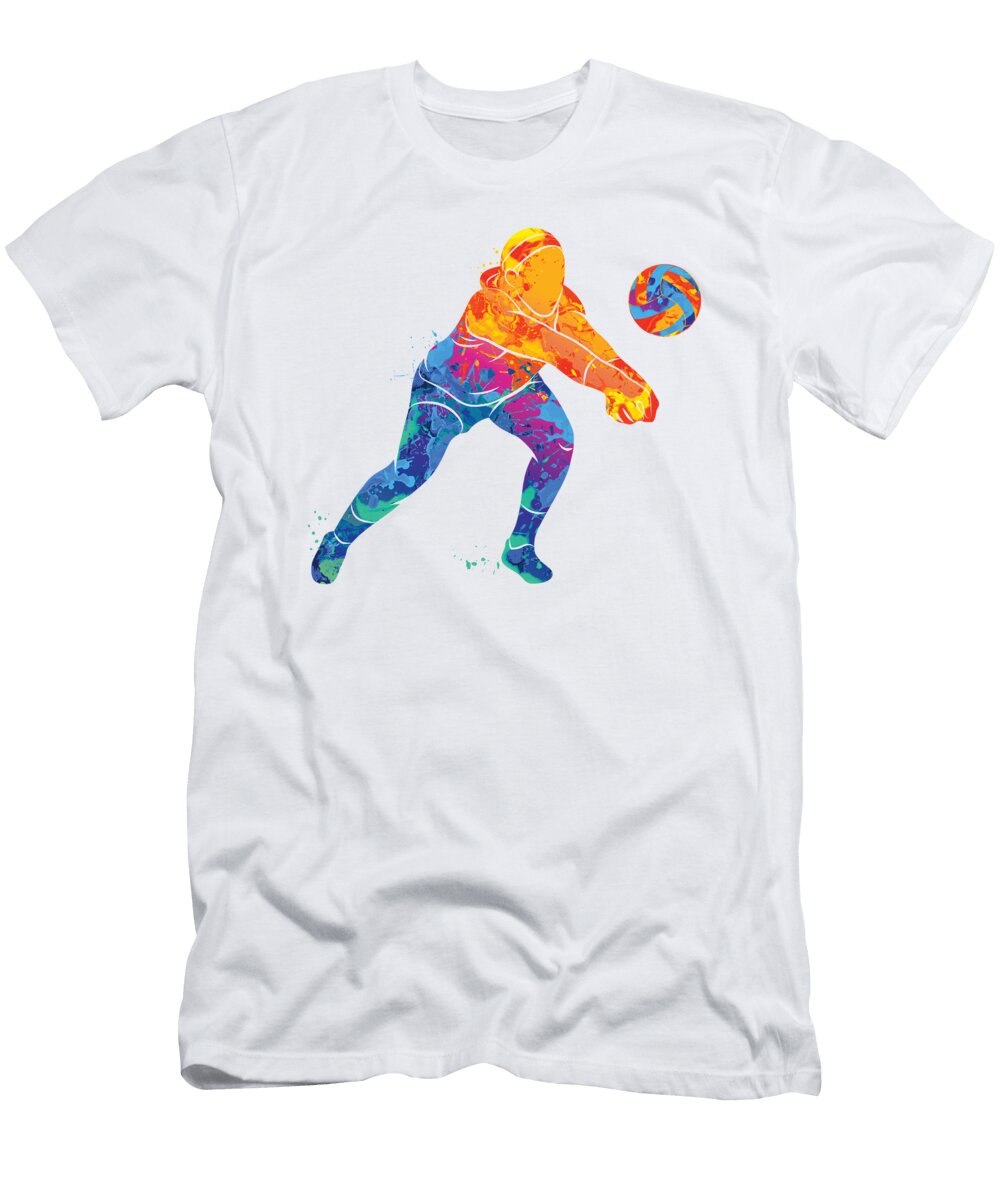Watercolor Volleyball Girl Me T-Shirt