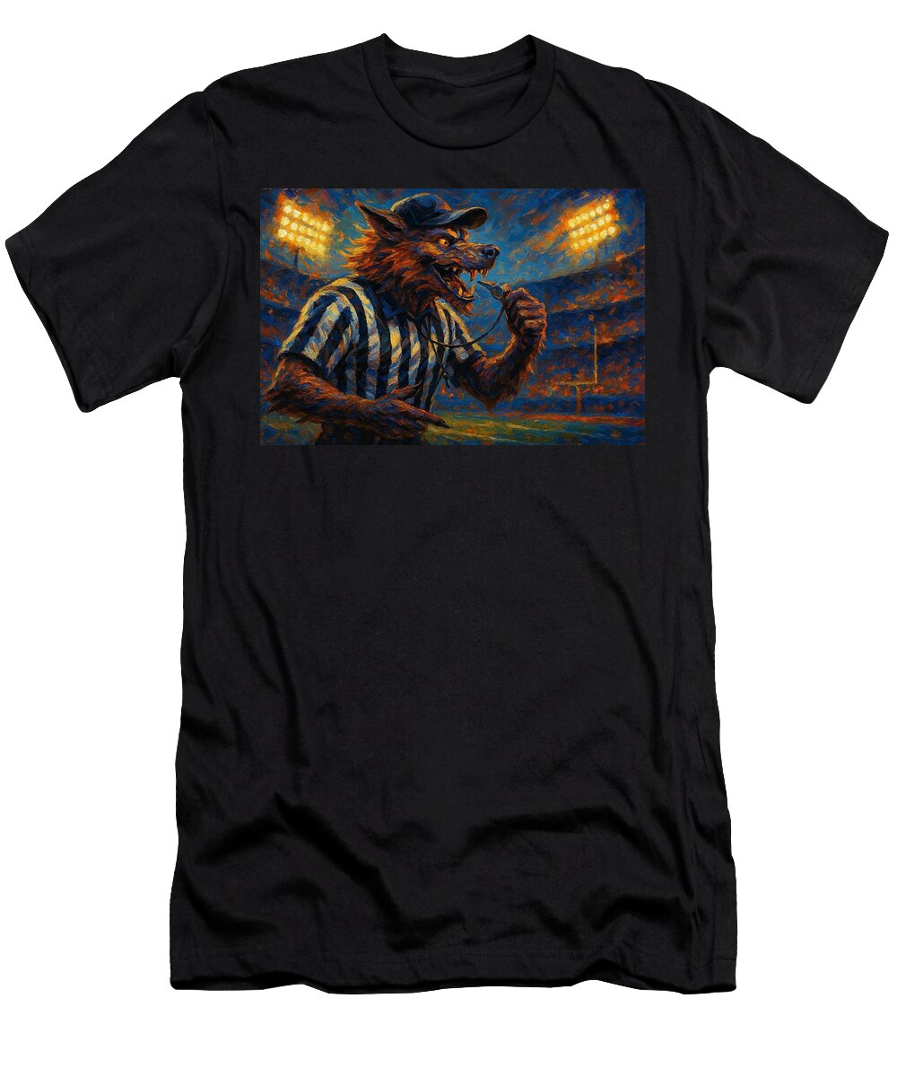 Werewolf Referee At Football Game James Spears T-Shirt