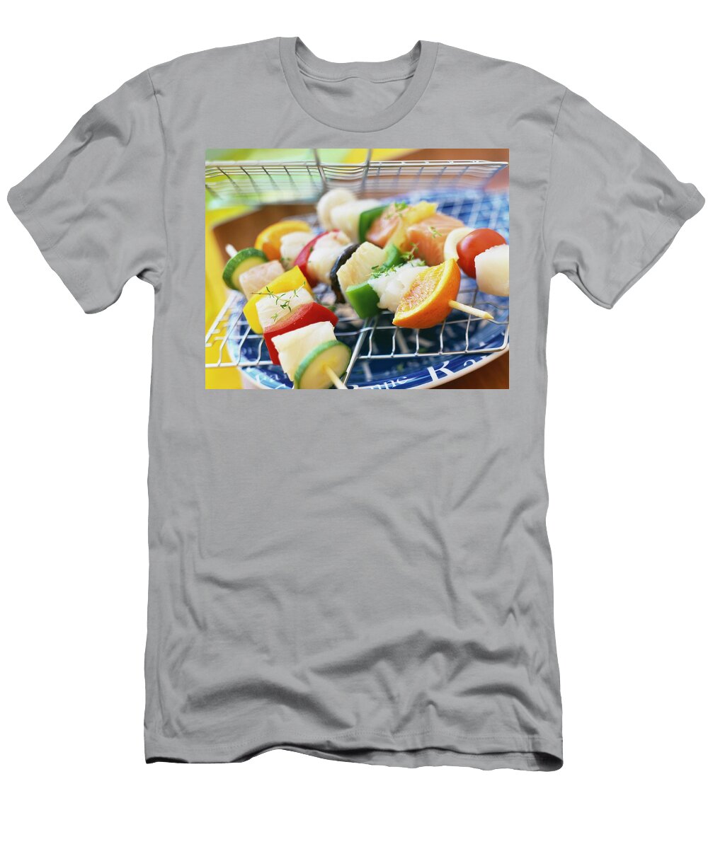 White Fish and Vegetable Kebabs Roulier Turiot T-Shirt