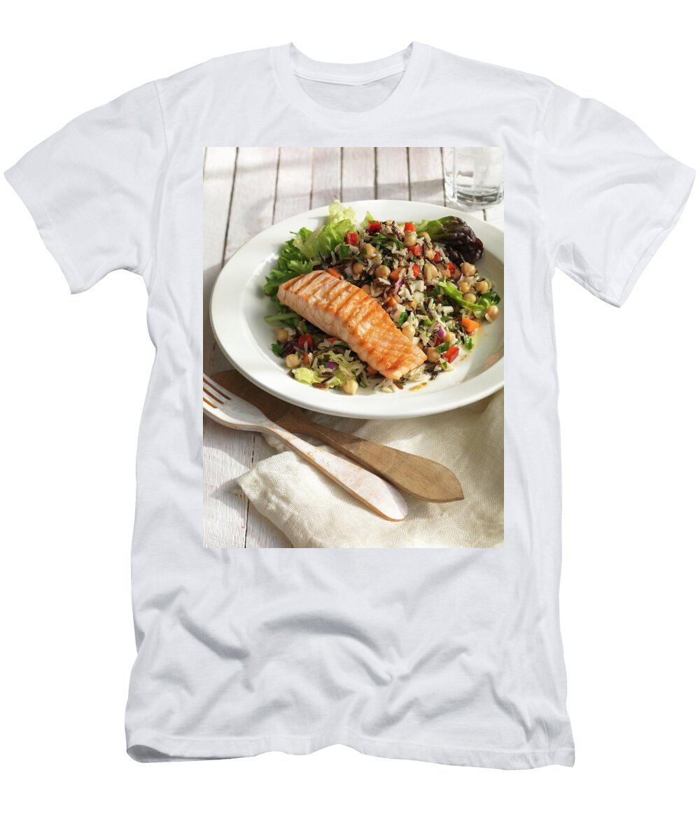 Wild Rice Salad with Salmon Jonathan Gregson T-Shirt