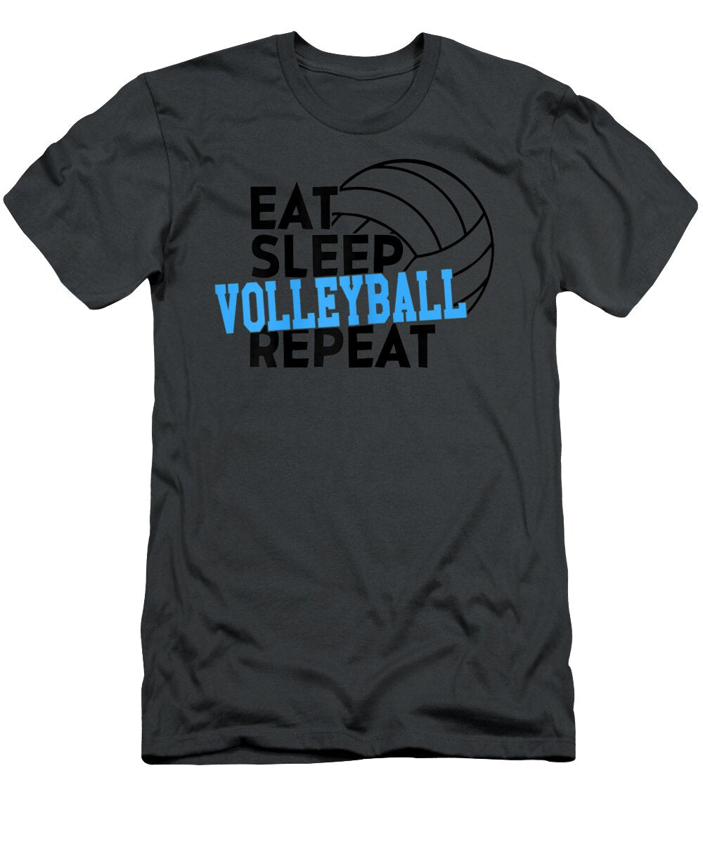Womens Eat Sleep Play Volleyball Repeat Gift Team Noyan Amaal T-Shirt