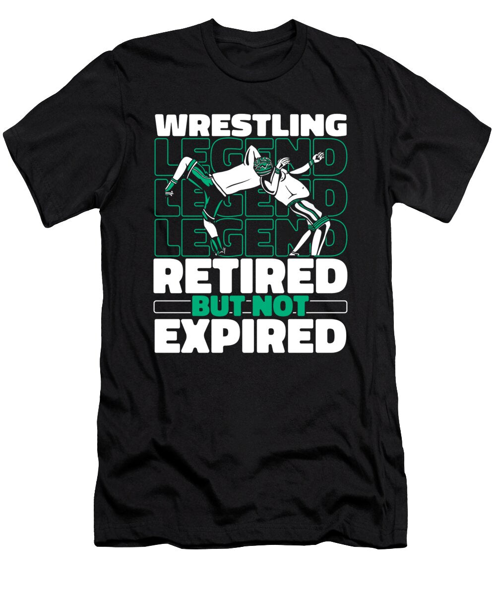 Wrestler Retired Wrestle Wrestling Crazy Squirrel T-Shirt