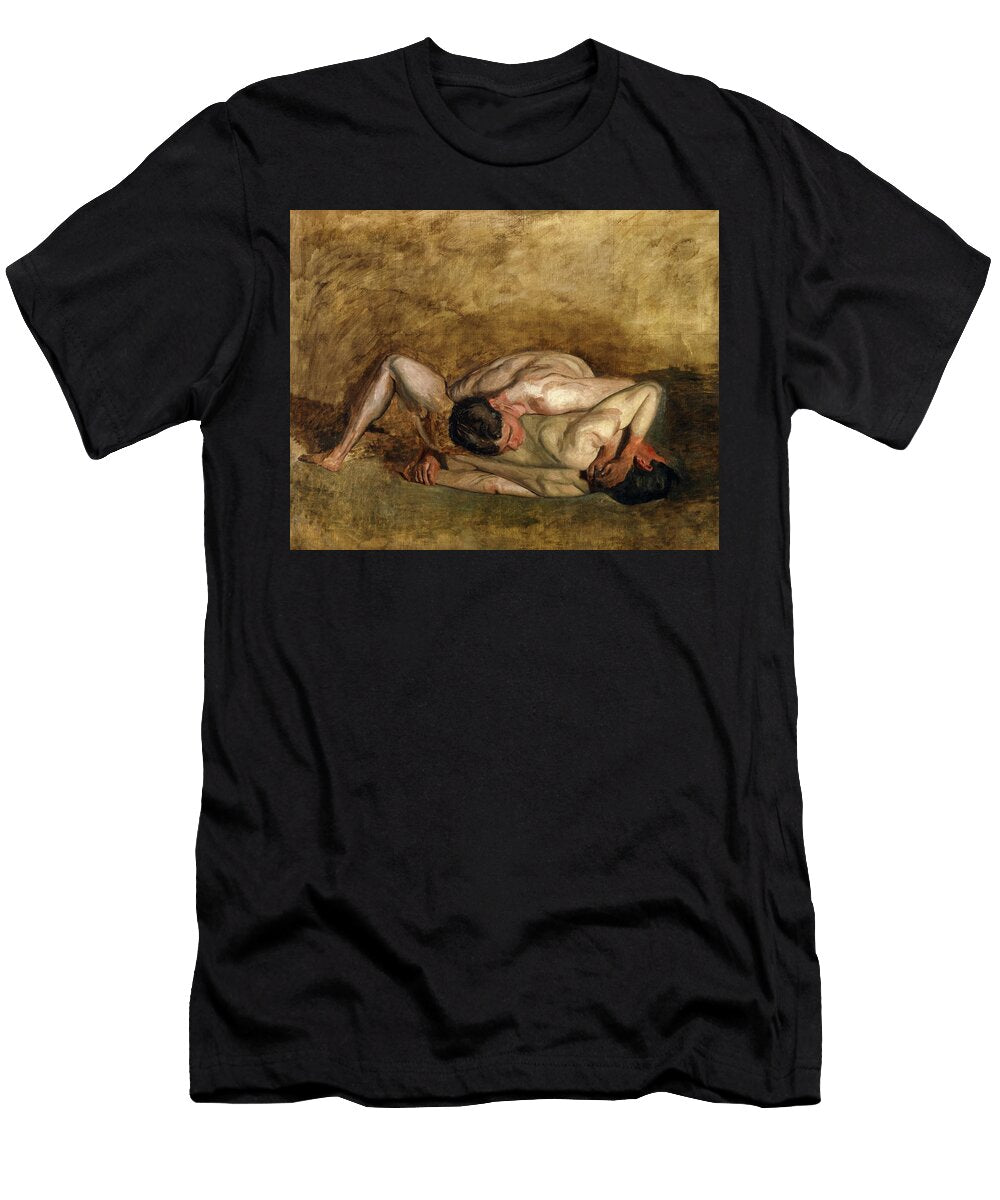 Wrestlers 1899 Thomas Eakins T-Shirt