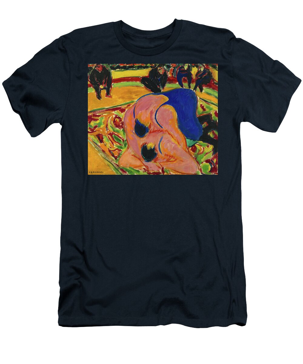 Wrestlers in a Circus Ernst Ludwig Kirchner T-Shirt