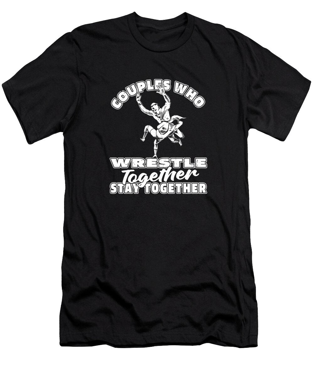 Wrestling Couple Wrestle Wrestler Crazy Squirrel T-Shirt