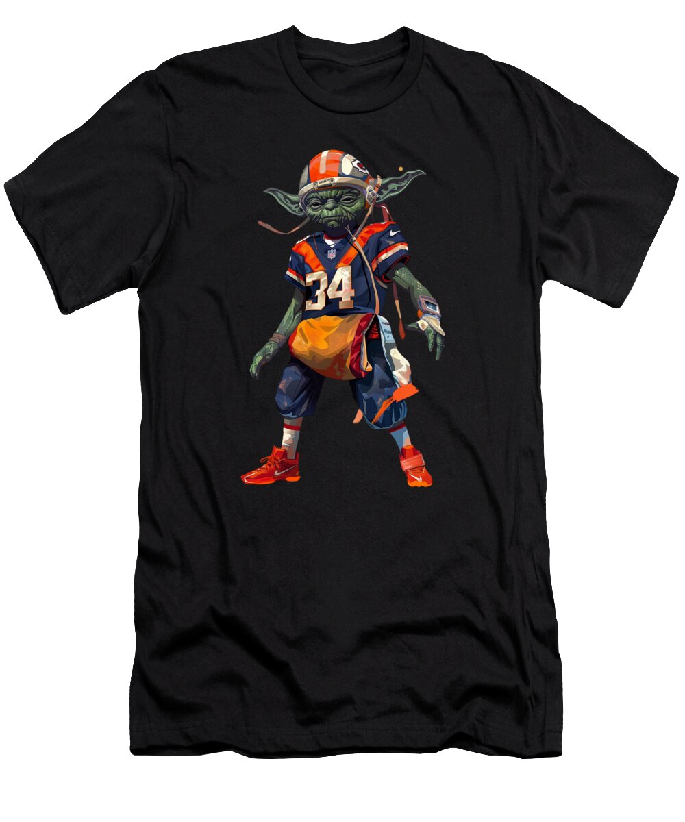 Yoda Vs Chiefs Confrontation Cecils Willis T-Shirt