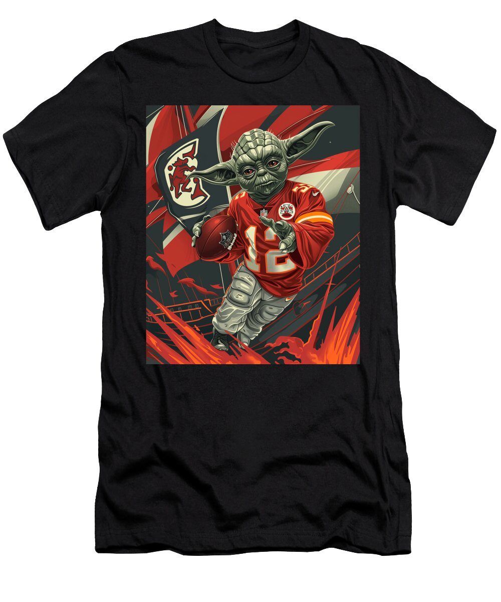 Yoda Vs Chiefs Contest Cecils Willis T-Shirt
