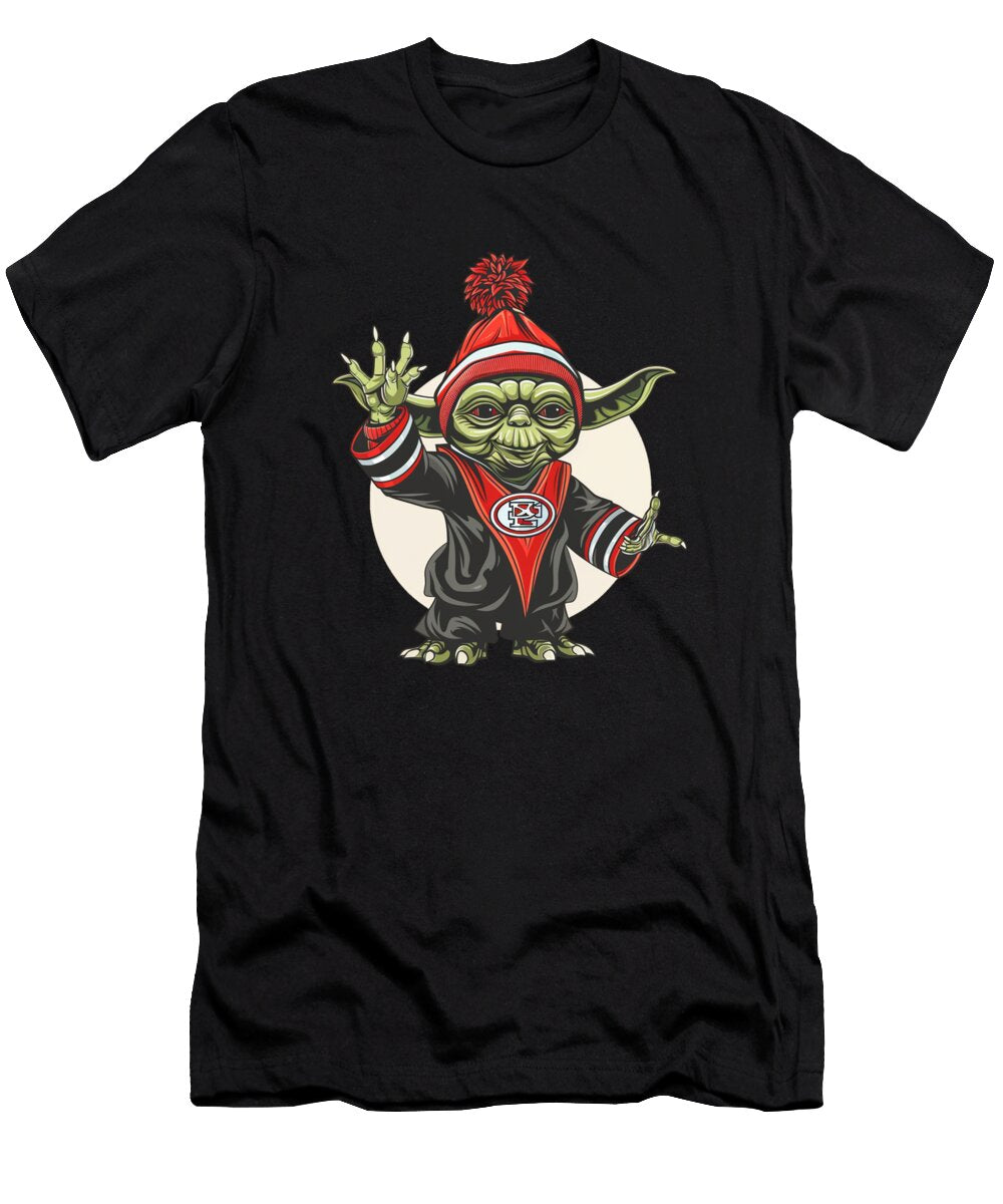 Yoda Vs Chiefs Game Cecils Willis T-Shirt