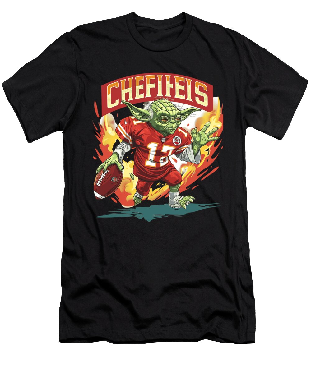 Yoda Vs Chiefs Standoff Cecils Willis T-Shirt