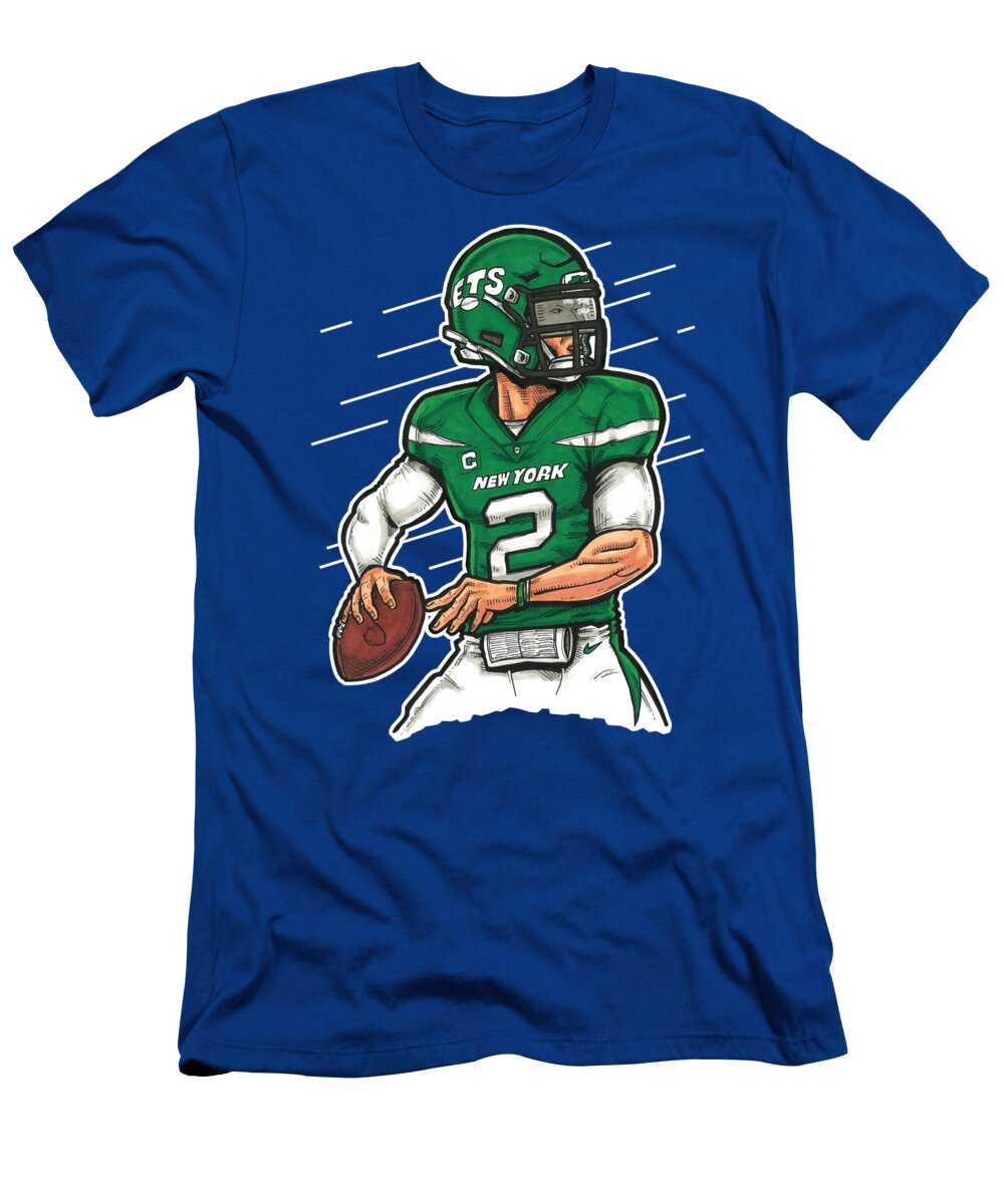 Zach Wilson Green Richard Miller T-Shirt