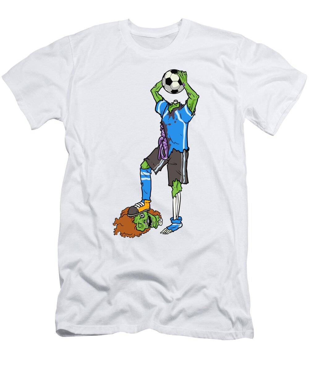 Zombie Footballer Halloween Soccer Player Mister T-Shirt
